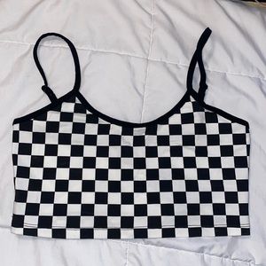 Checker Board Tank Top